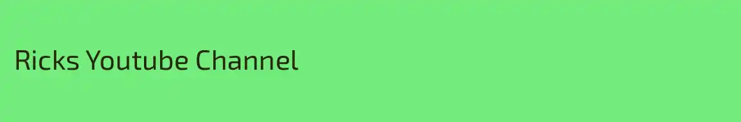 Ricks Youtube Channel
